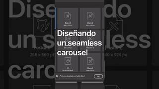 Designing a seamless carousel  #graphicdesign #illustrator