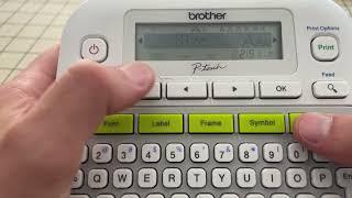 How to Change The Font Size On A Brother P-Touch Label Maker