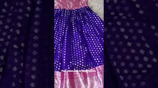 Beautiful saree to two long gowns cutting and stitching