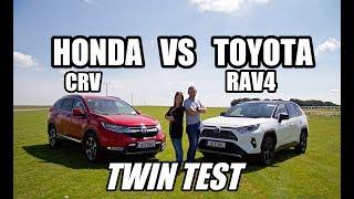 Toyota Rav 4 hybrid Versus Honda CR-V hybrid | Best SUV twin test