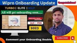 Wipro onboarding update | Turbo, Elite & Wilp | Phase 1 & 2 | Jan & Mar 2023 | Joining soon..