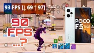 90 FPS on a Budget Device....? | Fortnite Mobile on POCO F5