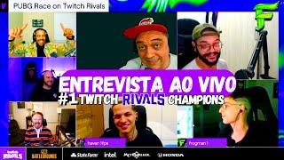 ENTREVISTA COMPLETA COM OS CAMPEÕES TWITCH RIVALS: PUBG!! - Ft. SkipNhO, haven1fps e Lnz3