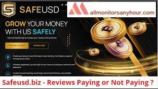 safeusd.biz, Reviews Paying Or Not Paying ? #all_hyip #HYIP_daily_update #NEW_HYIP #HYIP_monitor