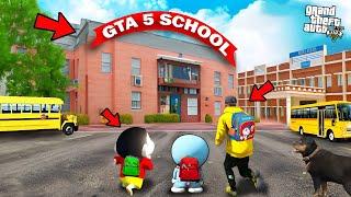 Franklin Going To School With Shinchan in GTA 5!