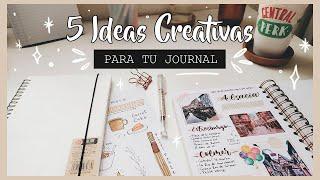 PÁGINAS CREATIVAS PARA TU JOURNAL * 5 ideas *