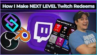 How I Create NEXT LEVEL Twitch Redeems Using Blender, OBS, & Streamer bot!