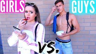 Guys Vs. Girls Back To School Morning Routine! | Krazyrayray