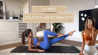 10MIN everyday pilates ab workout // small waist + flat stomach // no repeats