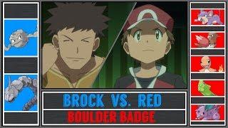Red vs. Brock (Pokémon Sun/Moon) - Boulder Badge/Pewter Gym - Pokémon Origins