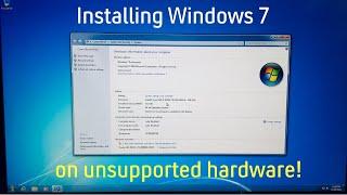 Installing Windows 7 on unsupported hardware