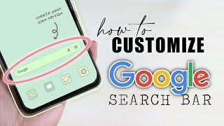 ️ how to customize your google search bar (changing its color and style)