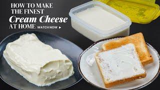 Homemade Cream Cheese Recipe | How to make Cream Cheese at Home | Better Than Stores | 4 Ingredients