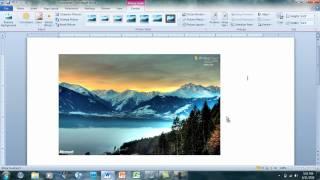 How to move pictures in Microsoft Word 2007-2010