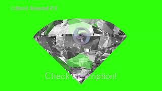 Diamond Rotating Green Screen