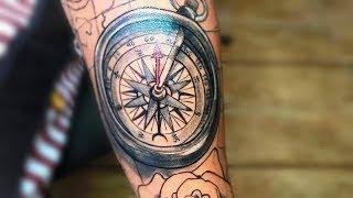 30 Compass Tattoos for Men That'll Help You To Find The Right Direction