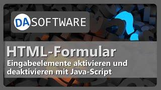 HTML-Formular: Eingabefelder mit Checkbox aktivieren und deaktiveren