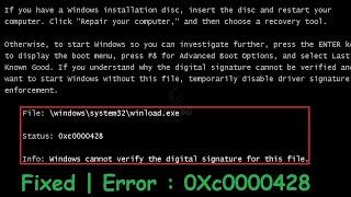 How To Fix Winload.exe Start up Error In Windows