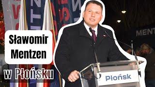 SŁAWOMIR MENTZEN W PŁOŃSKIM RYNKU