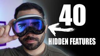 40 Hidden Apple Vision Pro Tips & Tricks | YOU HAD NO IDEA EXISTED!!!