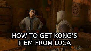 How to Get Kong's Item from Luca in Assassin's Creed Mirage - Plate Location