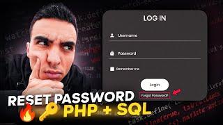 ماعرفتيش كيفاش تصاوب "نسيت كلمة المرور" ب PHP  و SQL ️ ؟؟  دخل تفرج و تعلم كلشي من الصفر ‍️