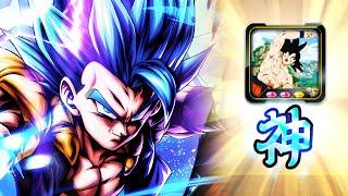 THIS IS PERFECT FOR HIM! FUSING LF GOGETA BLUE WITH THE *NEW* GODLY PLAT! - Dragon Ball Legends