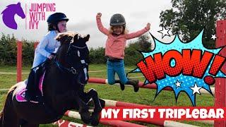 | JUMPING WITH IVY | IVY WANTS TO JUMP A TRIPLE BAR!!