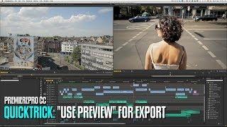 EDITING 101: Reduce export time in Premiere Pro CC