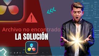 ARCHIVO NO ENCONTRADO SOLUCION DAVINCI RESOLVE 18Como RESTAURAR ARCHIVOS PERDIDOS MEDIA OFFLINE