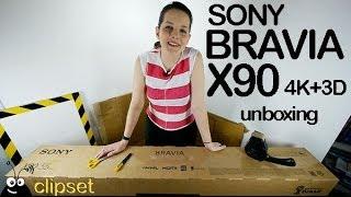 Sony Bravia TV X90 4K unboxing