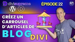 Créez un super carrousel d'articles de Blog avec Divi Supreme | Tutoriel WordPress