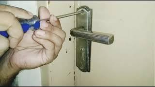 How To Open Door Lock Without Key | Replace a euro cylinder |