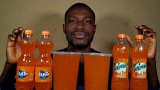 ASMR DRINKING | FANTA ORANGE FLAVOUR DRINK AND MIRINDA ORANGE FLAVOUR DRINK