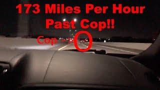 Passing a Cop at 170+MPH and RUNNING!! THEY GOT AWAY! (200MPH Attempt)