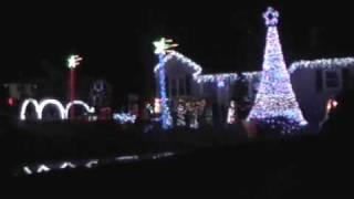 Animated Christmas Lights Display Synchronized To Music