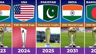 Upcoming ICC Events - 2023 to 2031