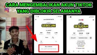 Tutorial cara mengembalikan akun tiktok yang diblokir selamanya terbaru 2023