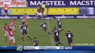 Jaque Fourie two great tries against the Crusaders