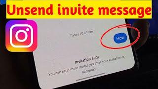 How to Unsend Invite Message on Instagram (2024)