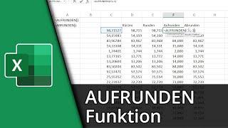 Excel Aufrunden Funktion | =AUFRUNDEN/ABRUNDEN()  Tutorial