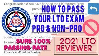 LTO REVIEWER GUIDE 2021 | HOW TO PASS YOUR LTO EXAMINATION