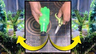 EASY DIY -  MAKE PLASTIC BOTTLE COCONUT TREE | RECYCLE WASTE PLASTIC BOTTLES