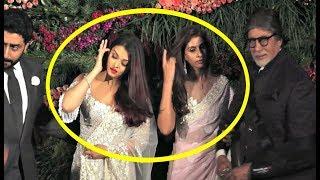 Aishwarya Rai And Shweta Nanda Cold Fight At Anushka Sharma - Virat Kohli Mumbai Reception