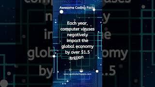 Each year, computer viruses negatively impact the global economy by over $1 5 trillion