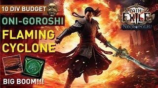 【10 Div Full-Unique】The Flaming Cyclone goes ZOOM & BOOM! (ft. Oni-Goroshi) FUN Spin2Win! 3.24