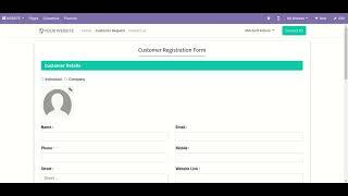 Website Customer Signup Odoo