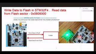 STM32 Flash Write-Read || Save last status in flash || Read from flash #stm32 #flash