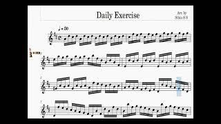 Daily Exercise in D Major Violin l Metronome 40 50 60 Allegro Moderato #Honeyman Tutor l Sibin S S