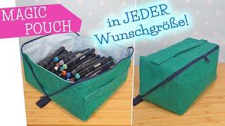 Magic Pouch nähen in JEDER Wunschgröße | Wide open Pouch | DIY Nähanleitung | mommymade